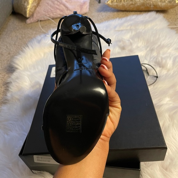 YSL Cassandra Heels Patent Leather Black - Picture 7 of 8
